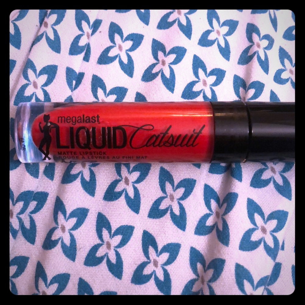 Red matte lipstick